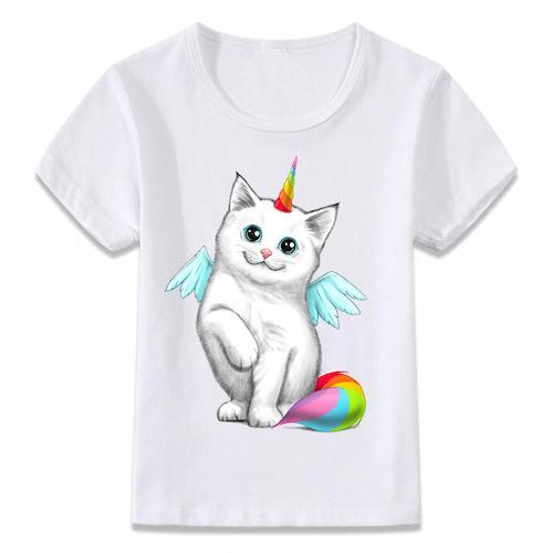 T-shirt Einhorn Katze Kawaii Kind