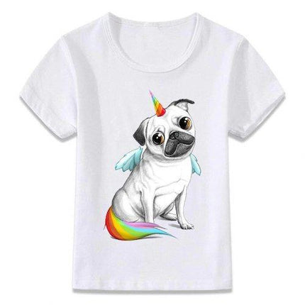 Einhorn Hund Kawaii Kind T-shirt