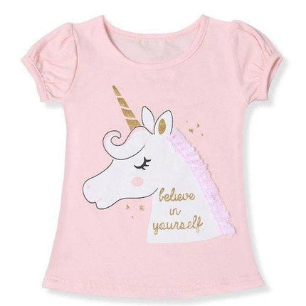 Goldenes Einhorn Kinder-T-Shirt