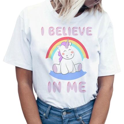 Einhorn Selbstbewusste Frau T-shirt