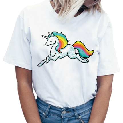 Schlafendes Einhorn Frau T-shirt
