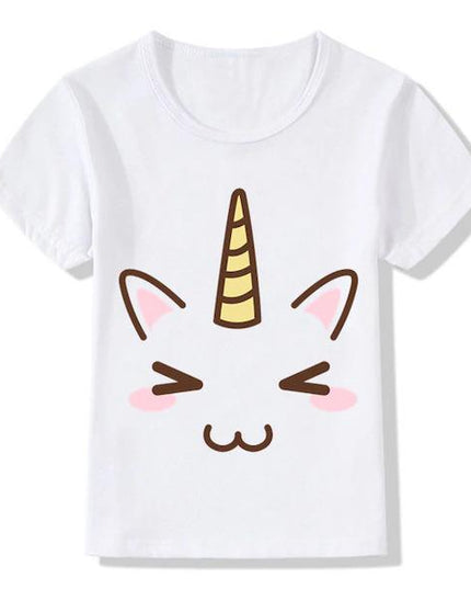 Einhorn-T-Shirt Kind Blume