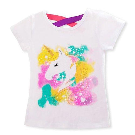 Einhorn-T-Shirt Kind Multicolor