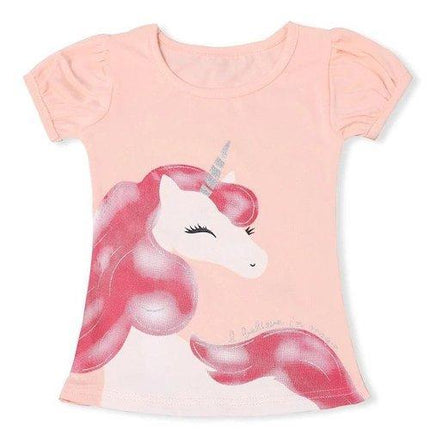 Einhorn T-shirt Kind Rosa