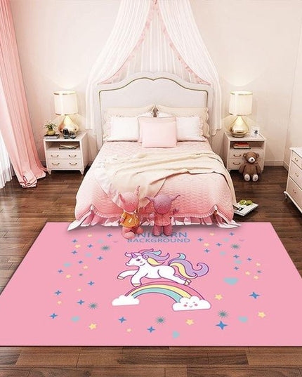 Einhorn Teppich Rosa