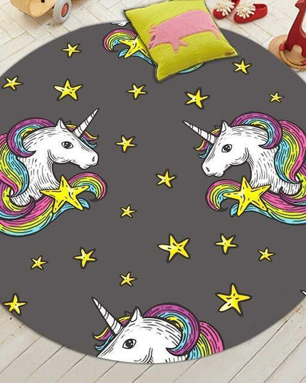 Einhorn Teppich Sterne