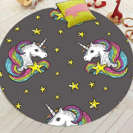 Einhorn Teppich Sterne