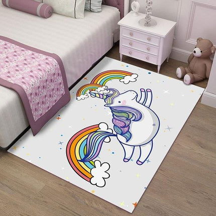Einhorn-Teppich-Mädchen