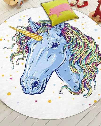 Einhorn Teppich Rund