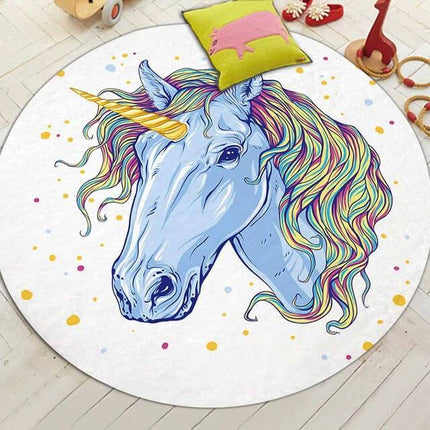 Einhorn Teppich Rund
