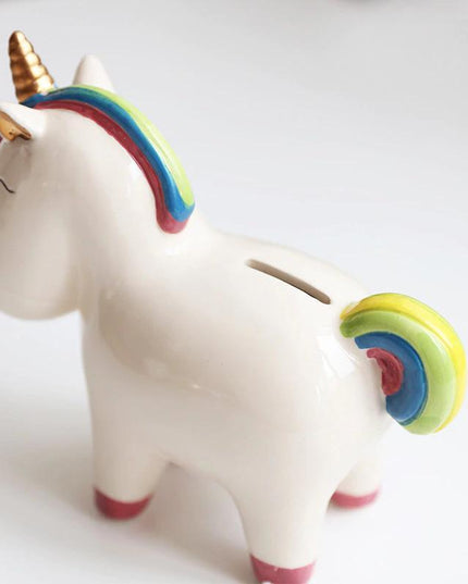 Einhorn Spardose Regenbogen