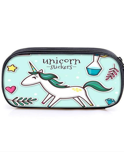 Einhorn Federtasche Geblümt