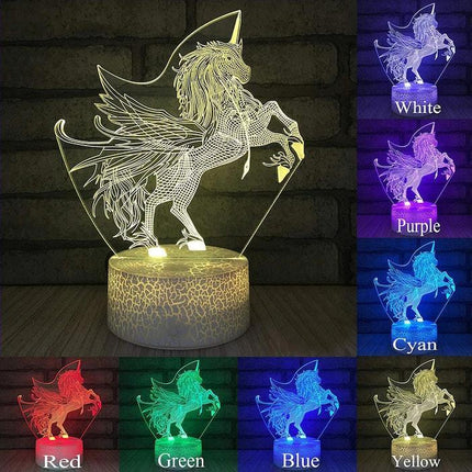 Einhorn Nachtlicht 3D
