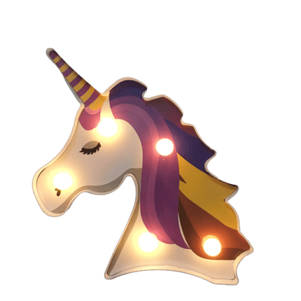 Einhornform Mehrfarbig Licht