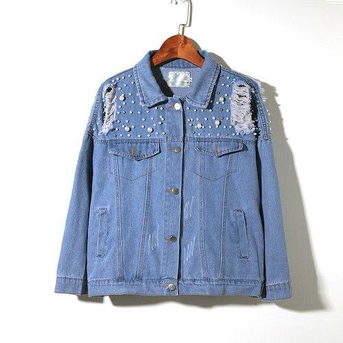 Jacke Frau Einhorn Blau